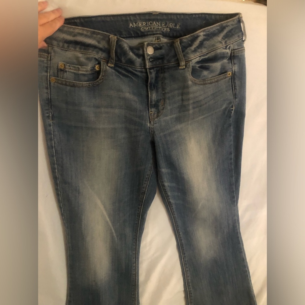 American Eagle Outfitters Women's Blue Jeans size 14